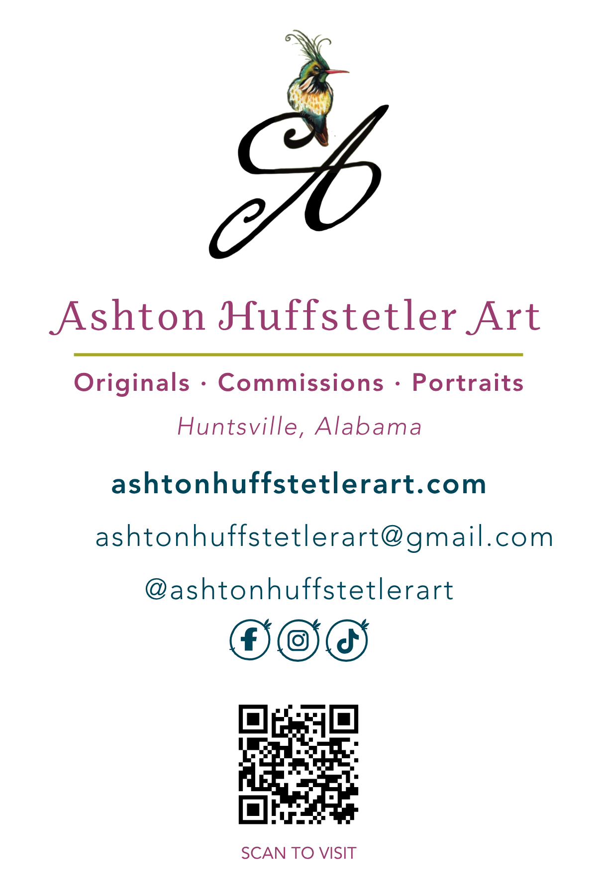 Original business card reverse